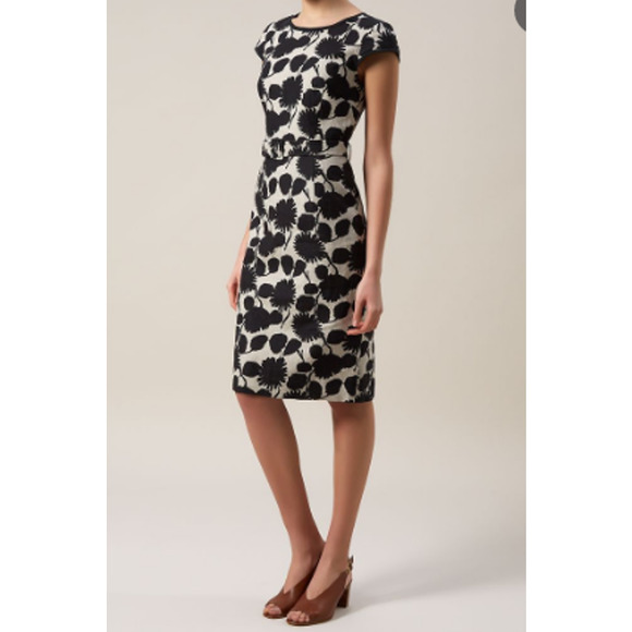 Hobbs Womens Jessie Floral Linen Shift Dress - Picture 1 of 8